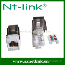 Conector Keystone de UTP de Cat6 de alto rendimiento NEXT 3dB Toolless